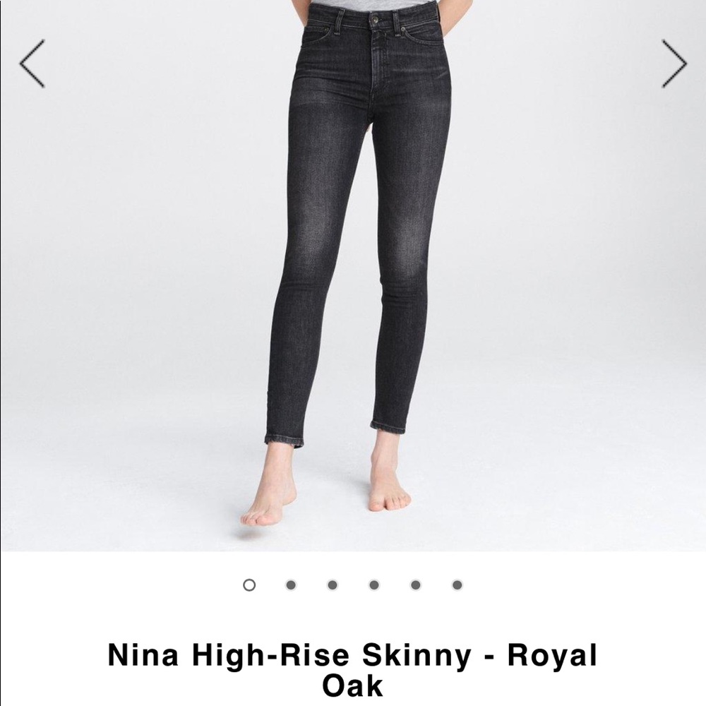 Rag and Bone Nina High Rise Jean in royal oak